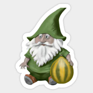 Melon Gnome Sticker